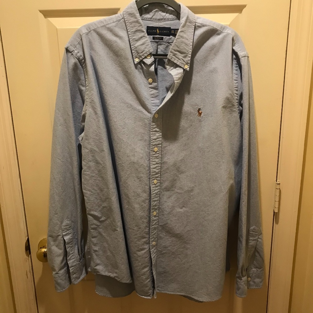 Ralph Lauren Classic Fit Blue Long Sleeve